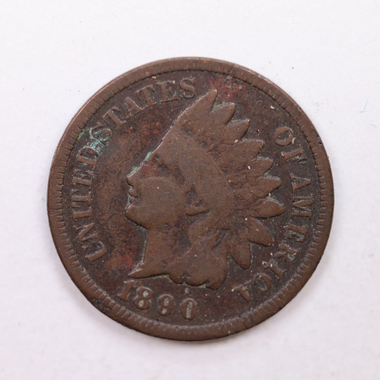 1890 Indian Head Cent, Very Good Circulated, Affordable Coin, Store #CT1213.