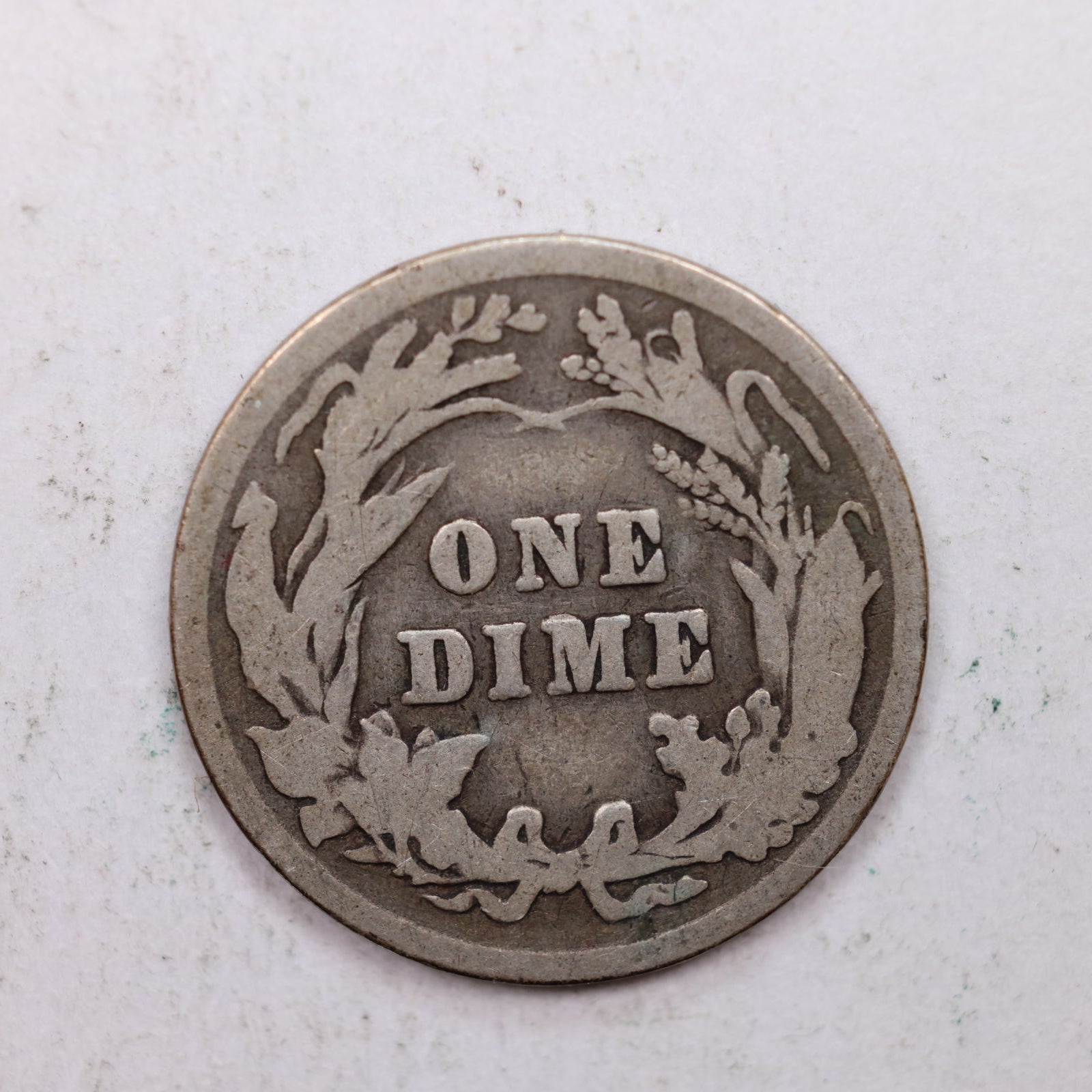 1902 Barber Silver Dime., Good Circulated Coin, Store Sale #DE0847.