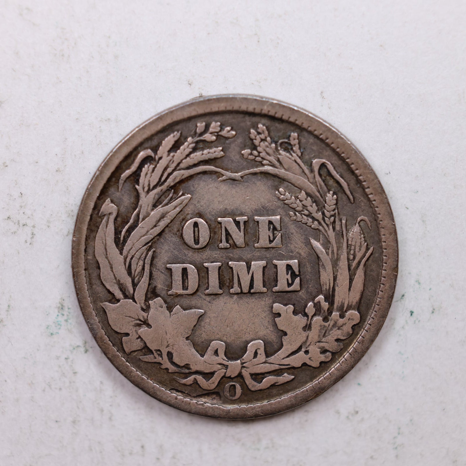 1907-S Barber Silver Dime., Fine Circulated Coin, Store Sale #DE0851.
