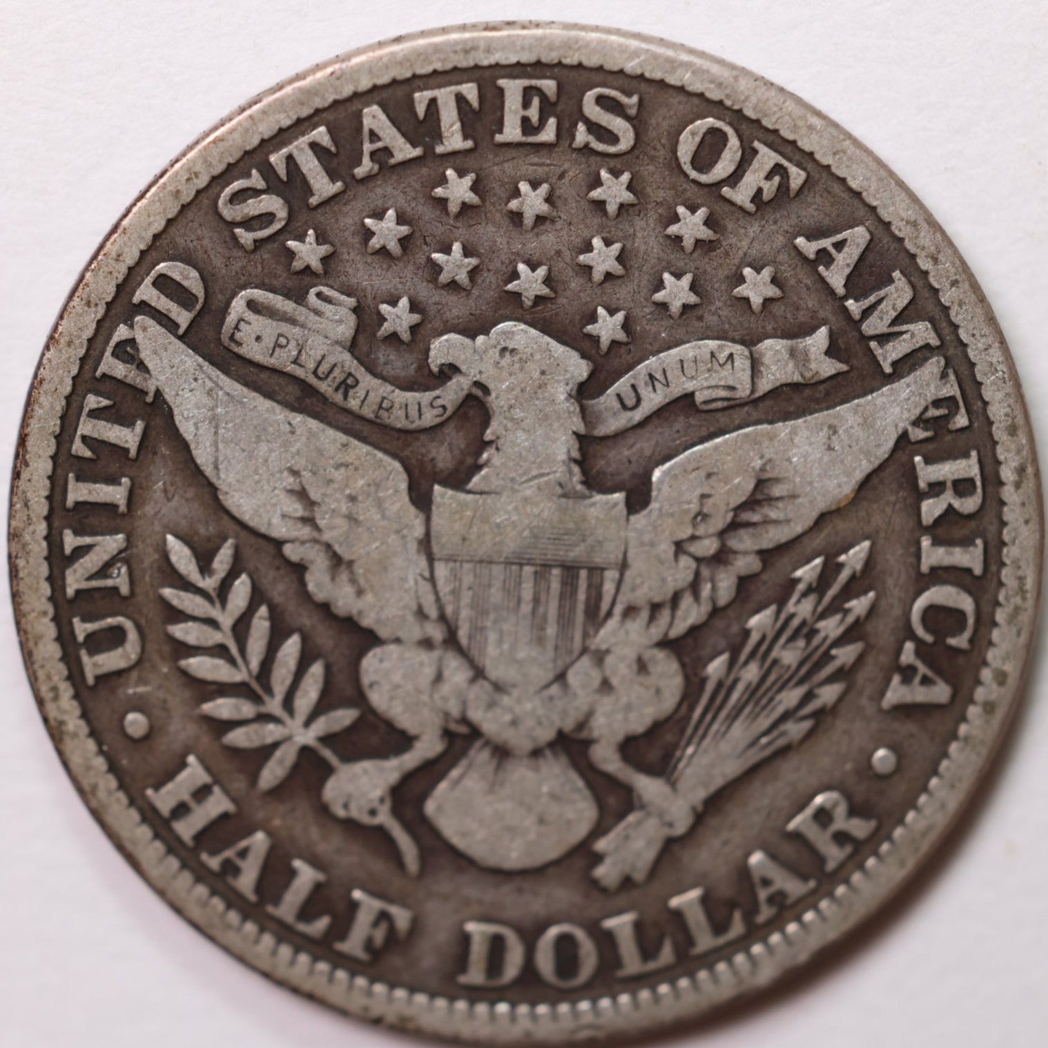 1909 Barber Half Dollar, Very Good+ Circulated Coin, Store #H0948