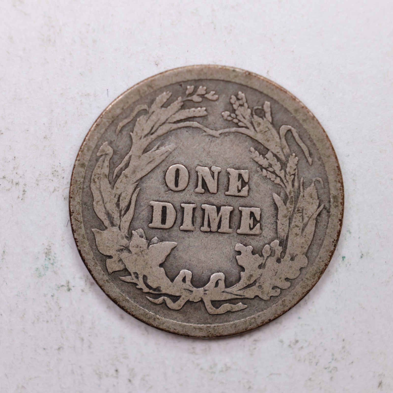 1910-D Barber Silver Dime., Good Plus Circulated Coin, Store Sale #DE0860.