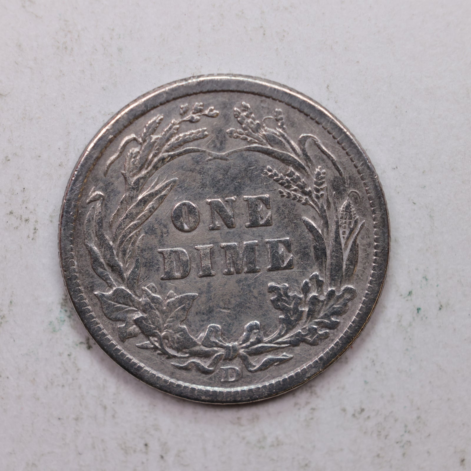 1911-D Barber Silver Dime., Extra Fine Plus Circulated Coin, Store Sale #DE0862.