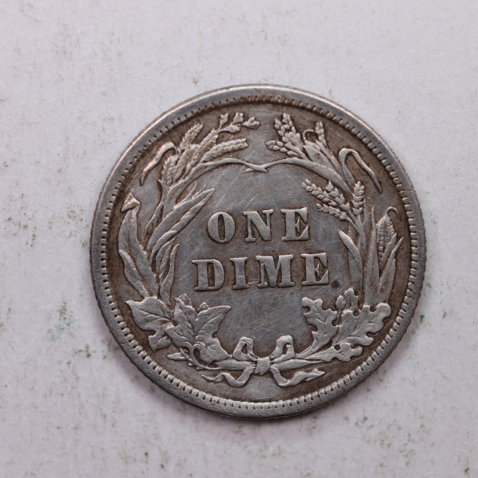 1912 Barber Silver Dime., Extra Fine Circulated Coin, Store Sale #DE0866.