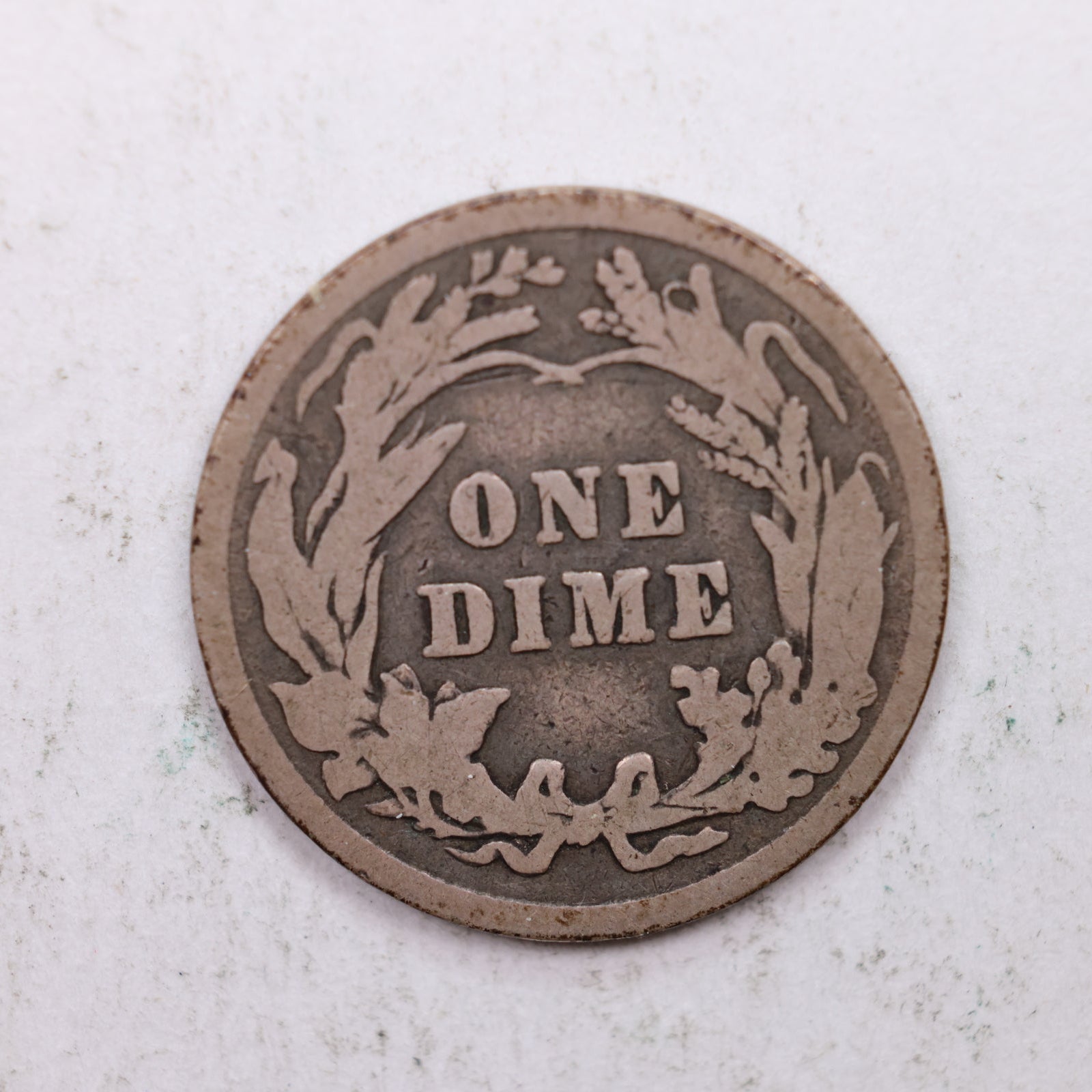 1912 Barber Silver Dime., Good Circulated Coin, Store Sale #DE0867.