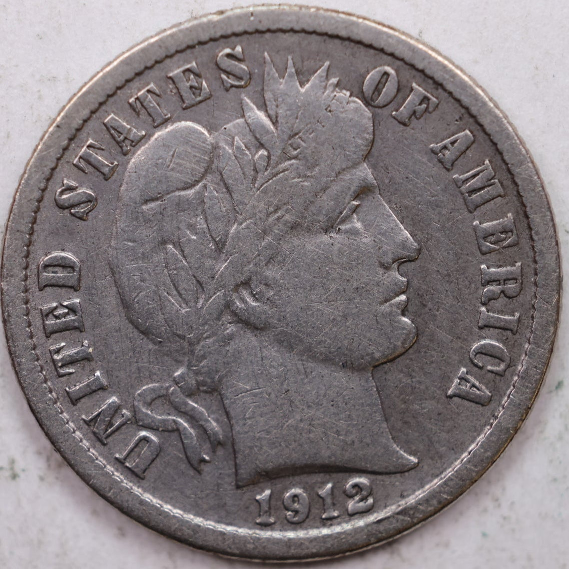 1912-D Barber Dime, Fine+ Circulated Coin, Store #DE0869