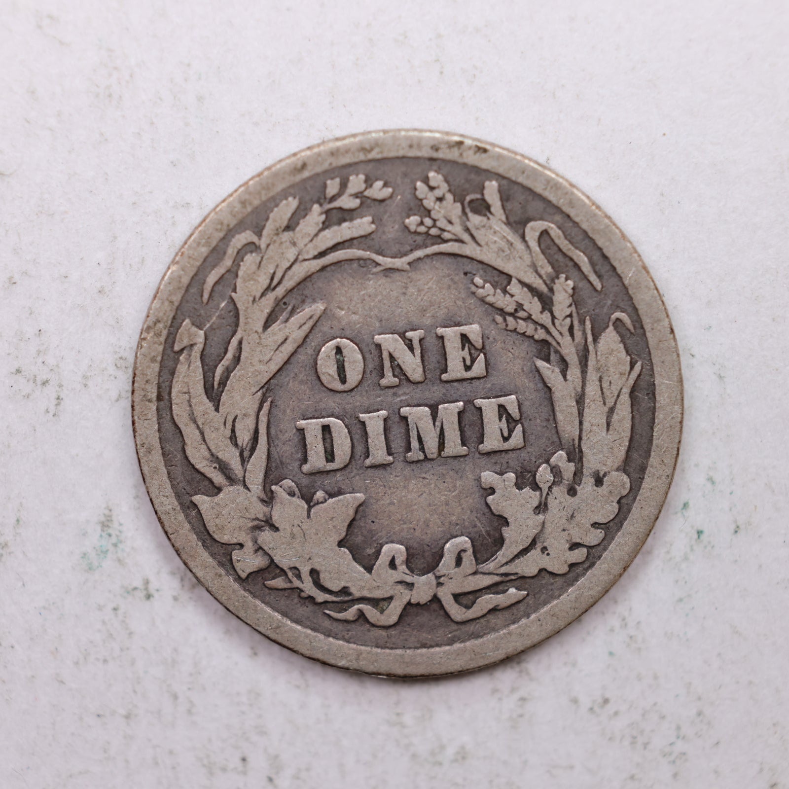 1913 Barber Silver Dime., Very Good Circulated Coin, Store Sale #DE0871.