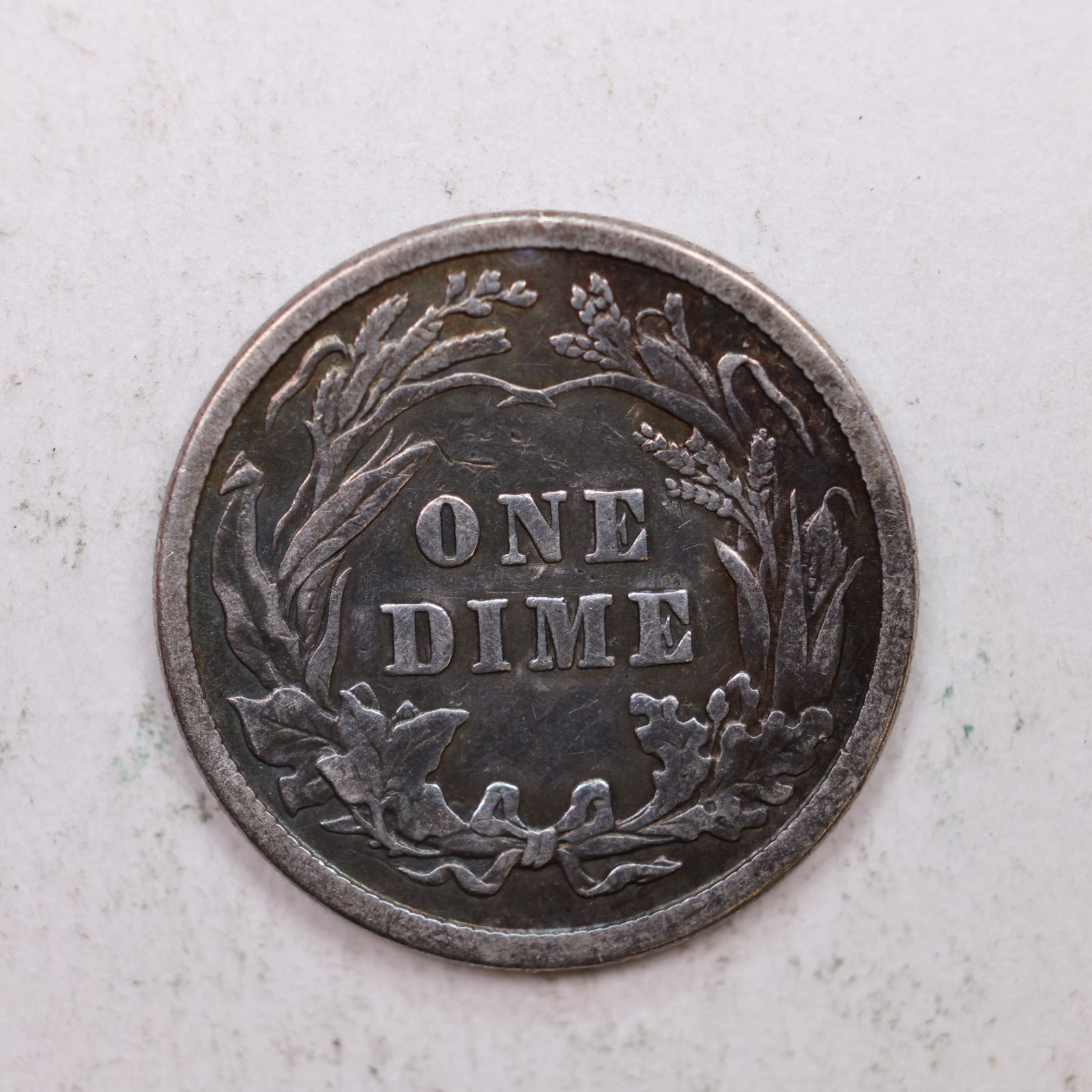 1913 Barber Silver Dime., Very Fine Circulated Coin, Store Sale #DE0872.
