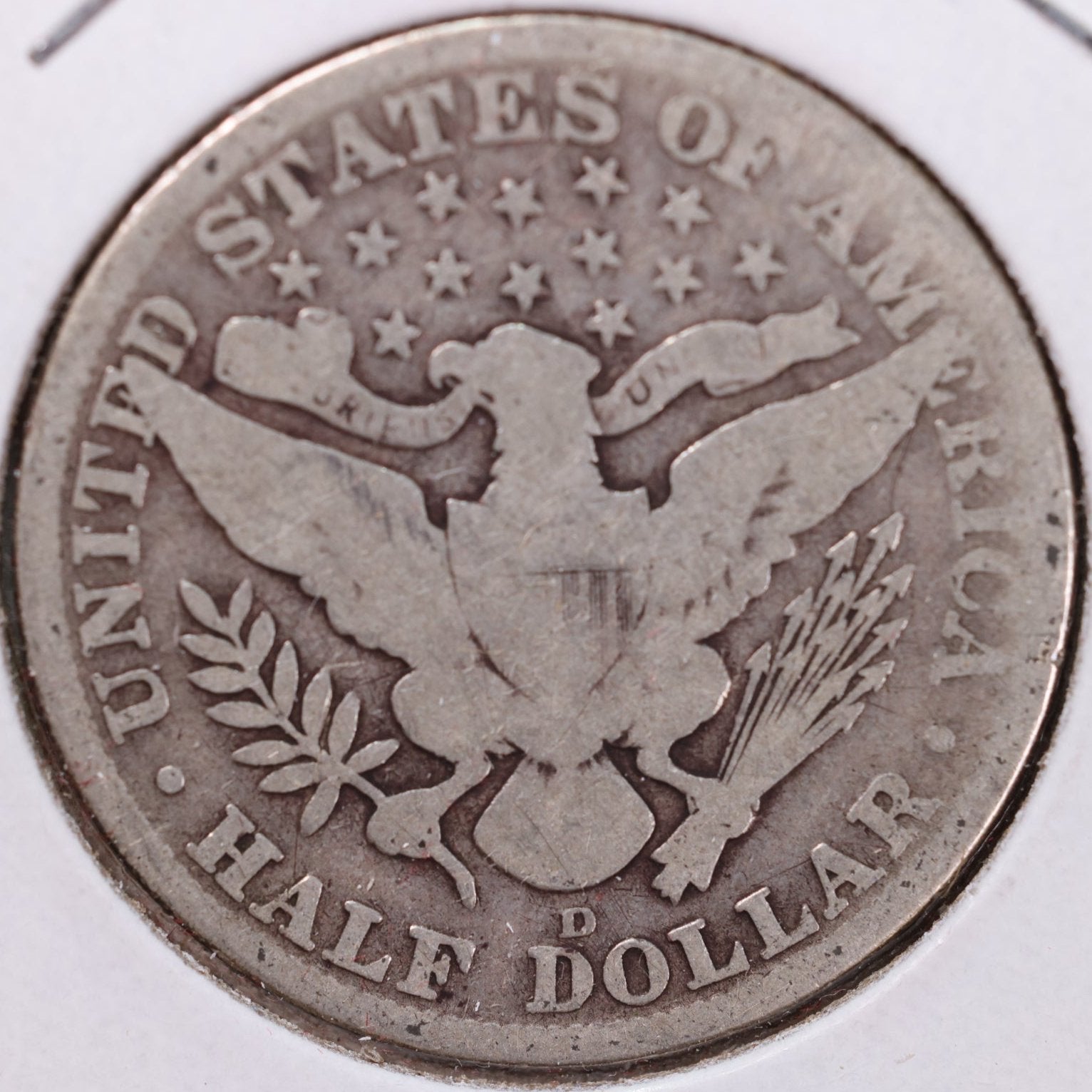 1912-D Barber Half Dollar, Good Circulated Coin, Store #HR0995