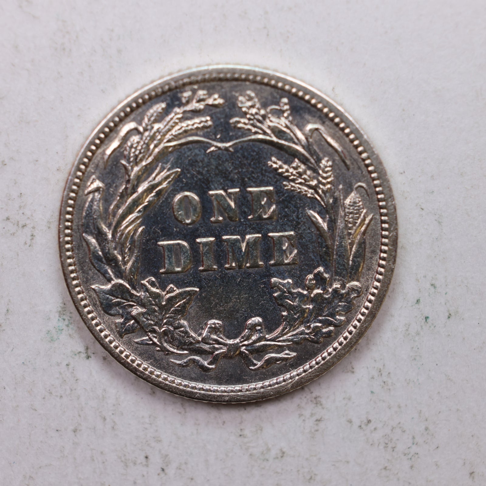 1914 Barber Silver Dime., Mint State Plus Uncirculated Coin, Store Sale #DE0875.