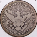 1912-S Barber Half Dollar, Very Good Circulated Coin, Store