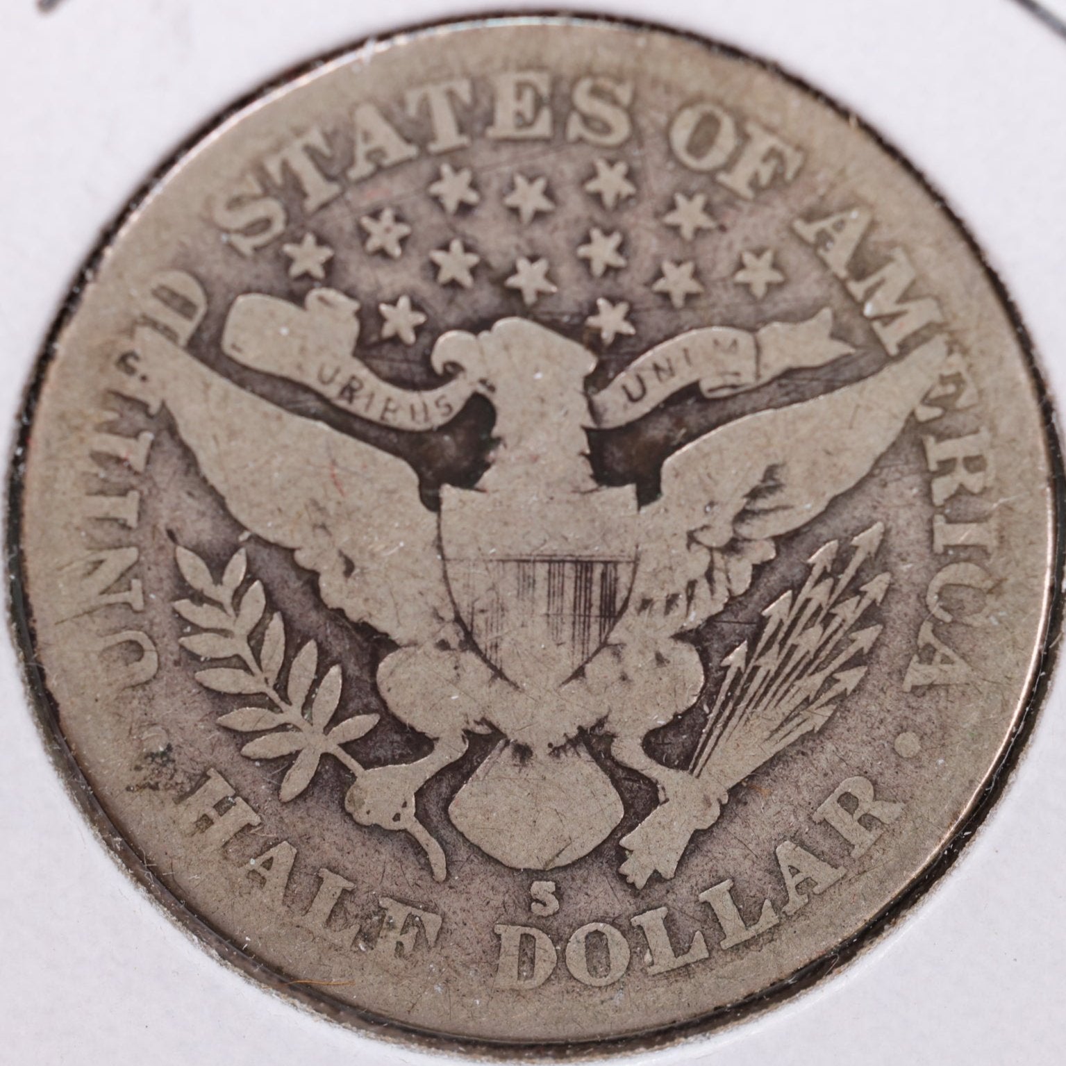 1912-S Barber Half Dollar, Good Circulated Coin, Store #HR1001