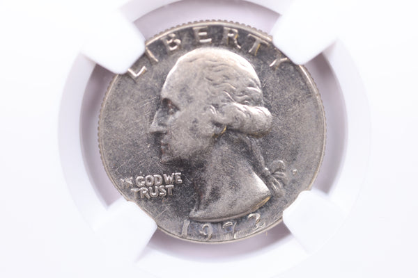 1972-D Washington Quarter, *Mint Error-Struck on Nickel Planchet*, NGC AU-55, Sale #18198