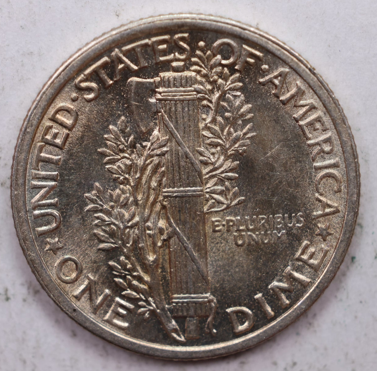 1916 Mercury Silver Dime, Mint State, Uncirculated Coin. Store Sale #DE0880.