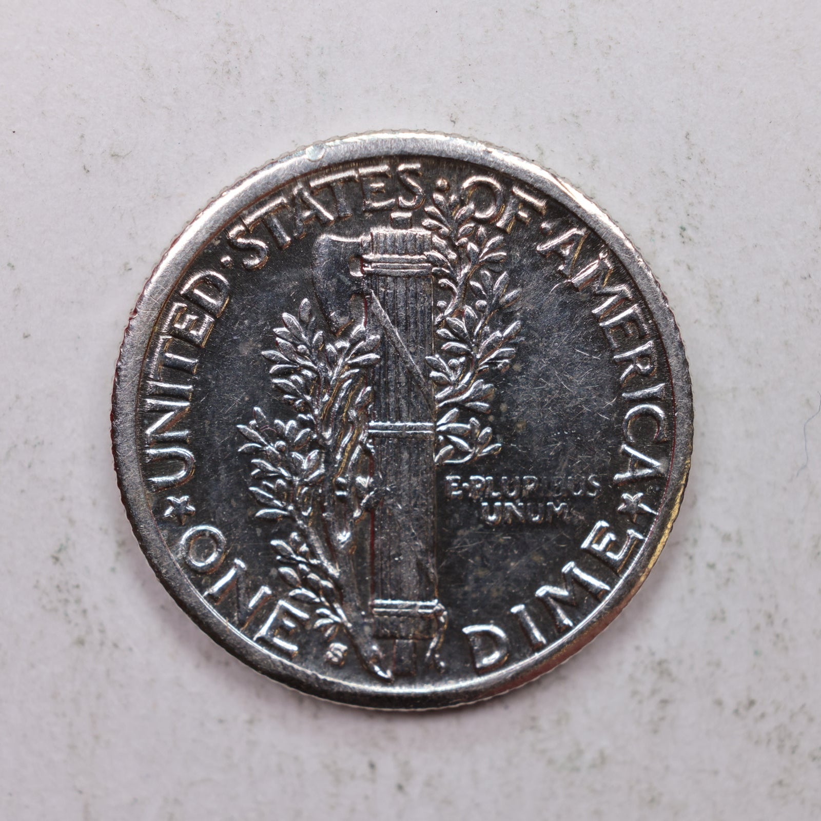 1916-S Mercury Silver Dime, Mint State Uncirculated Coin. Store Sale #DE0882.