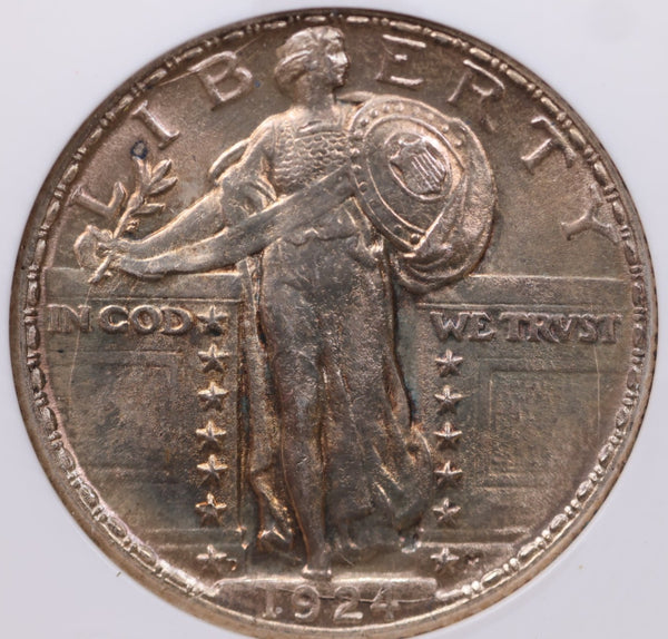1924-D Standing Liberty Silver Quarter., Full Head., Affordable Collectible Coin Sale #18201