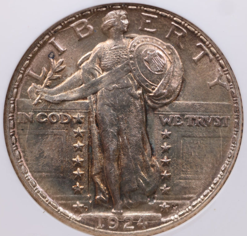 1924-D Standing Liberty Silver Quarter., Full Head., Affordable Collectible Coin Sale
