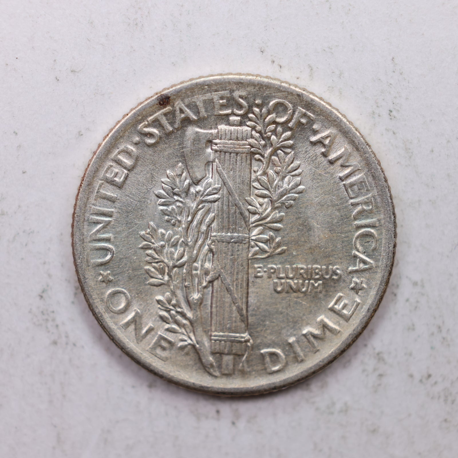 1917  Mercury Silver Dime, Mint State Uncirculated Coin. Store Sale #DE0883.