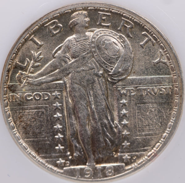 1918-D Standing Liberty Silver Quarter., Affordable Collectible Coin Sale #18202