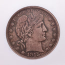 1915 Barber Silver Half Dollar., NGC AU-58.,  Affordable Collectible Coin Sale
