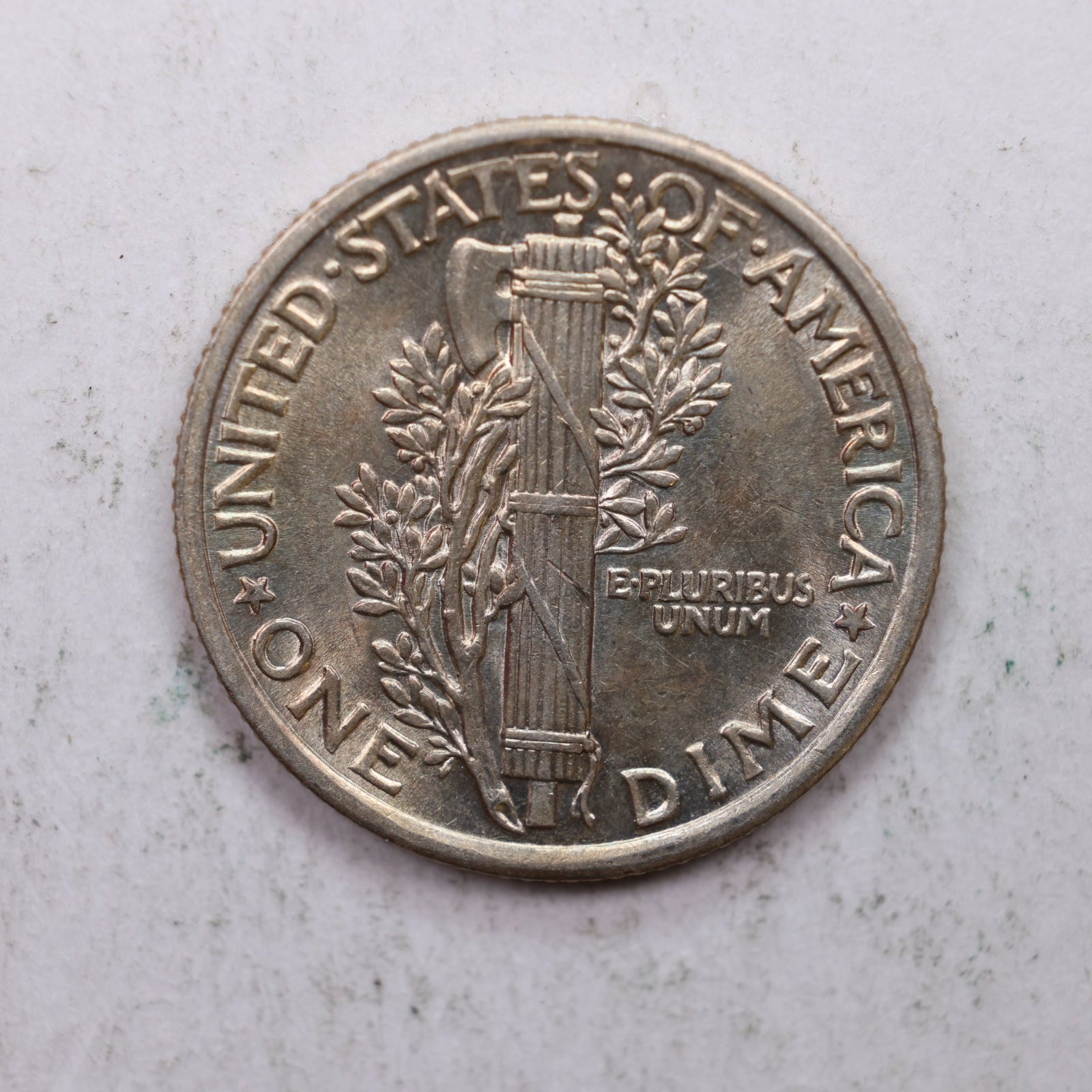 1919 Mercury Silver Dime, Mint State Uncirculated Coin. Store Sale #DE0890.