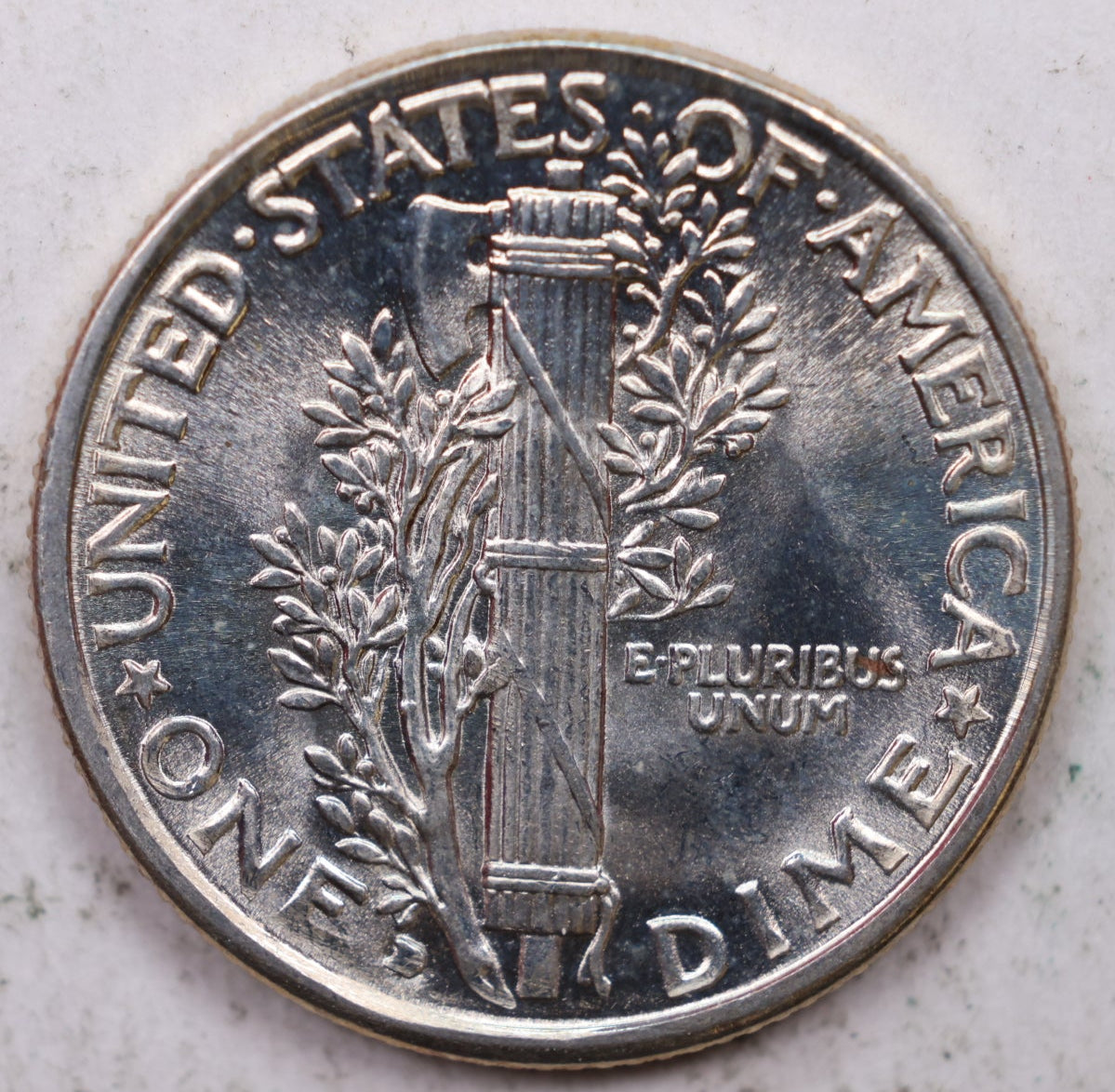 1929-D Mercury Silver Dime, Mint State Uncirculated Coin. Store Sale #DE0908.