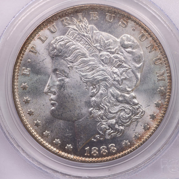 1888-O Morgan Silver Dollar., PCGS MS63.,  Affordable Collectible Coin Sale #18211