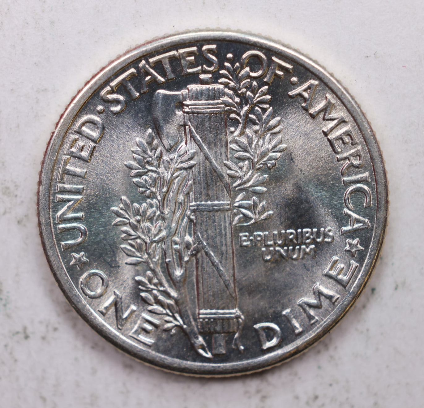 1937 Mercury Silver Dime, Mint State Uncirculated Coin. Store Sale #DE0910.
