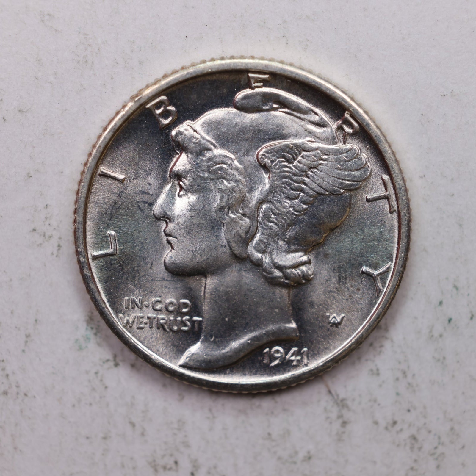 1941-S Mercury Silver Dime, Mint State Uncirculated Coin. Store Sale #DE0914.
