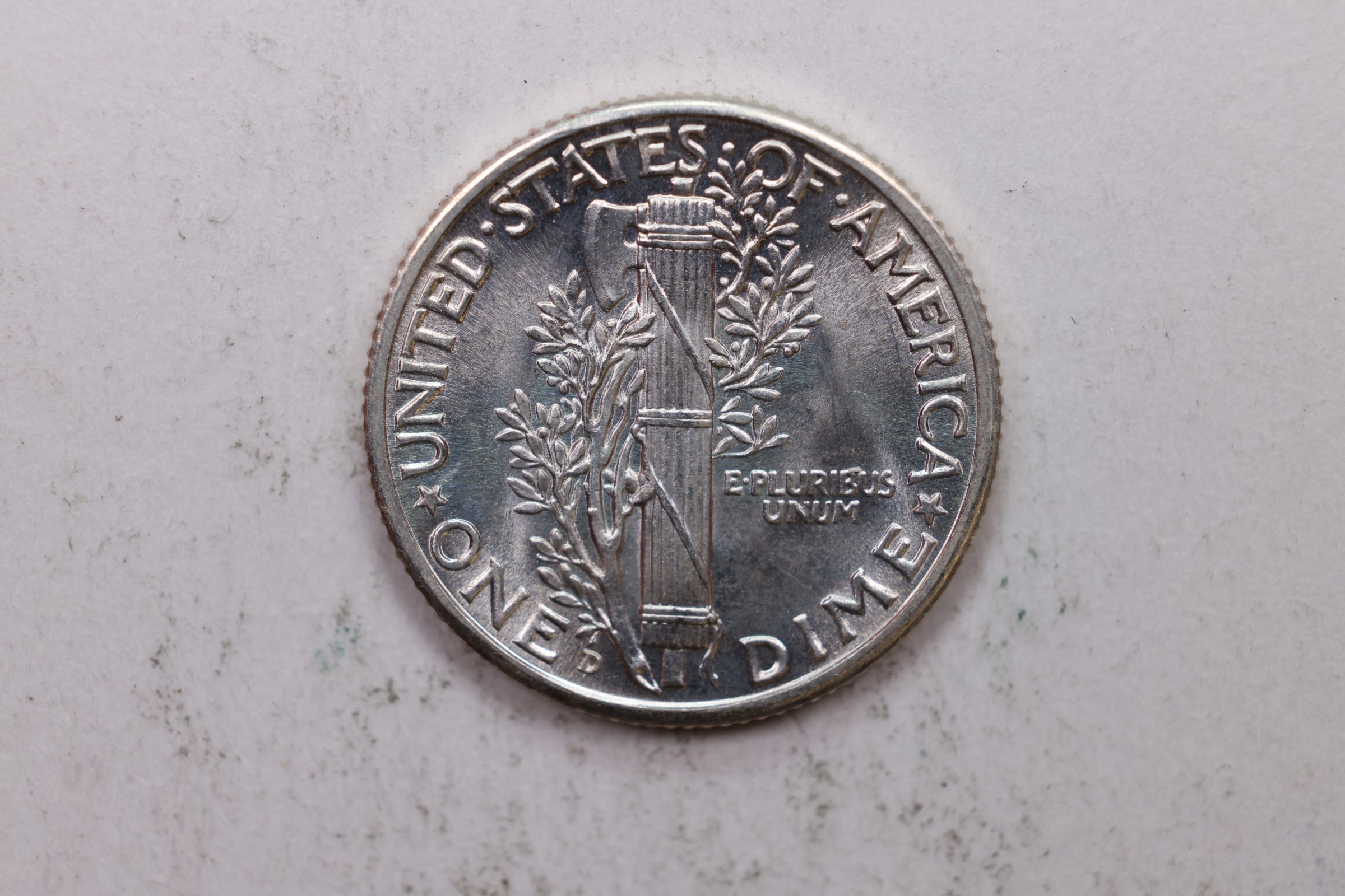 1941-D Mercury Silver Dime, Mint State Uncirculated Coin. Store Sale #DE0913.
