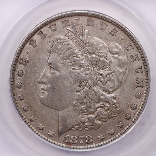 1878 Morgan Silver Dollar., ANACS AU53., Reverse 1879., Store Sale #18217