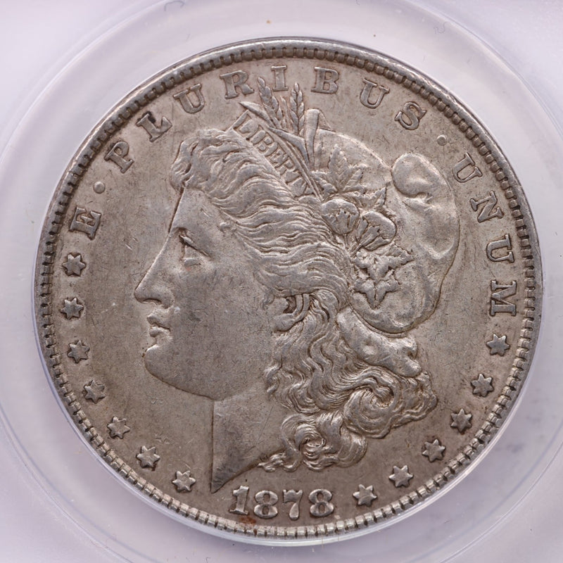 1878 Morgan Silver Dollar., ANACS AU53., Reverse 1879., Store Sale