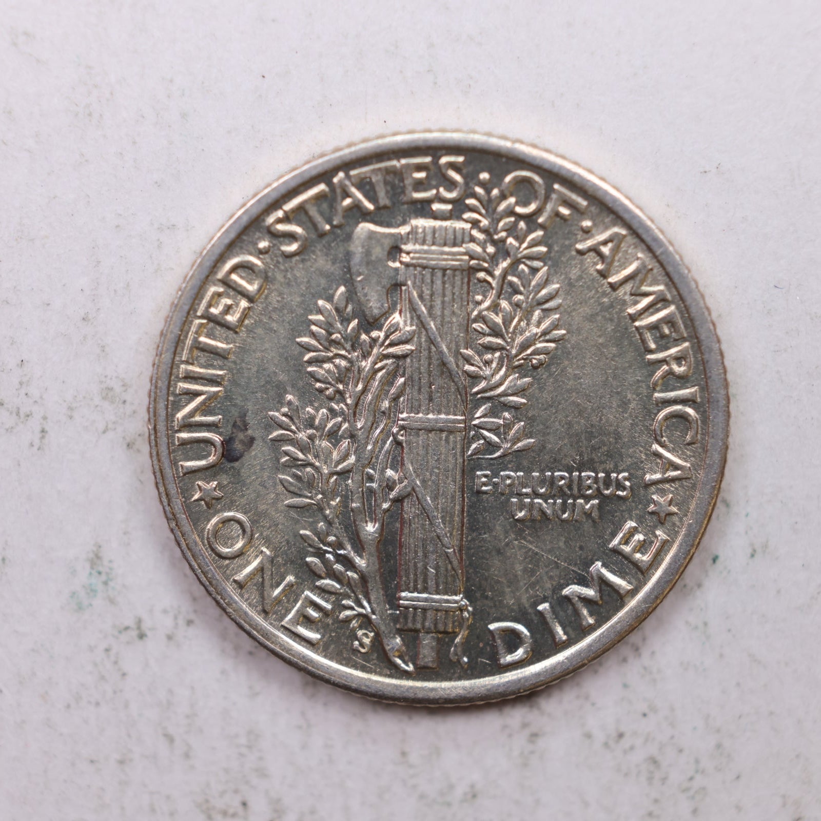 1943-S Mercury Silver Dime, Mint State Uncirculated Coin. Store Sale #DE0917.