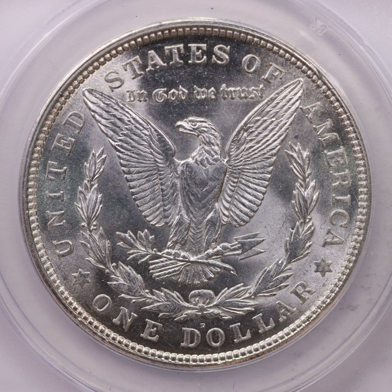 1921-D Morgan Silver Dollar., ANACS MS63., Affordable Collectible Coin Store Sale