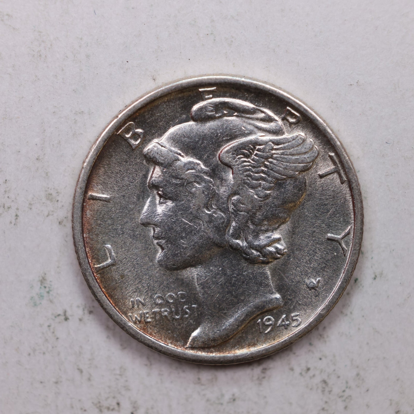 1945-S Mercury Silver Dime, Mint State Uncirculated Coin. Store Sale #DE0922.
