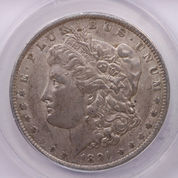 1891-O Morgan Silver Dollar., ANACS AU58., Affordable Collectible Coin Store Sale #18221