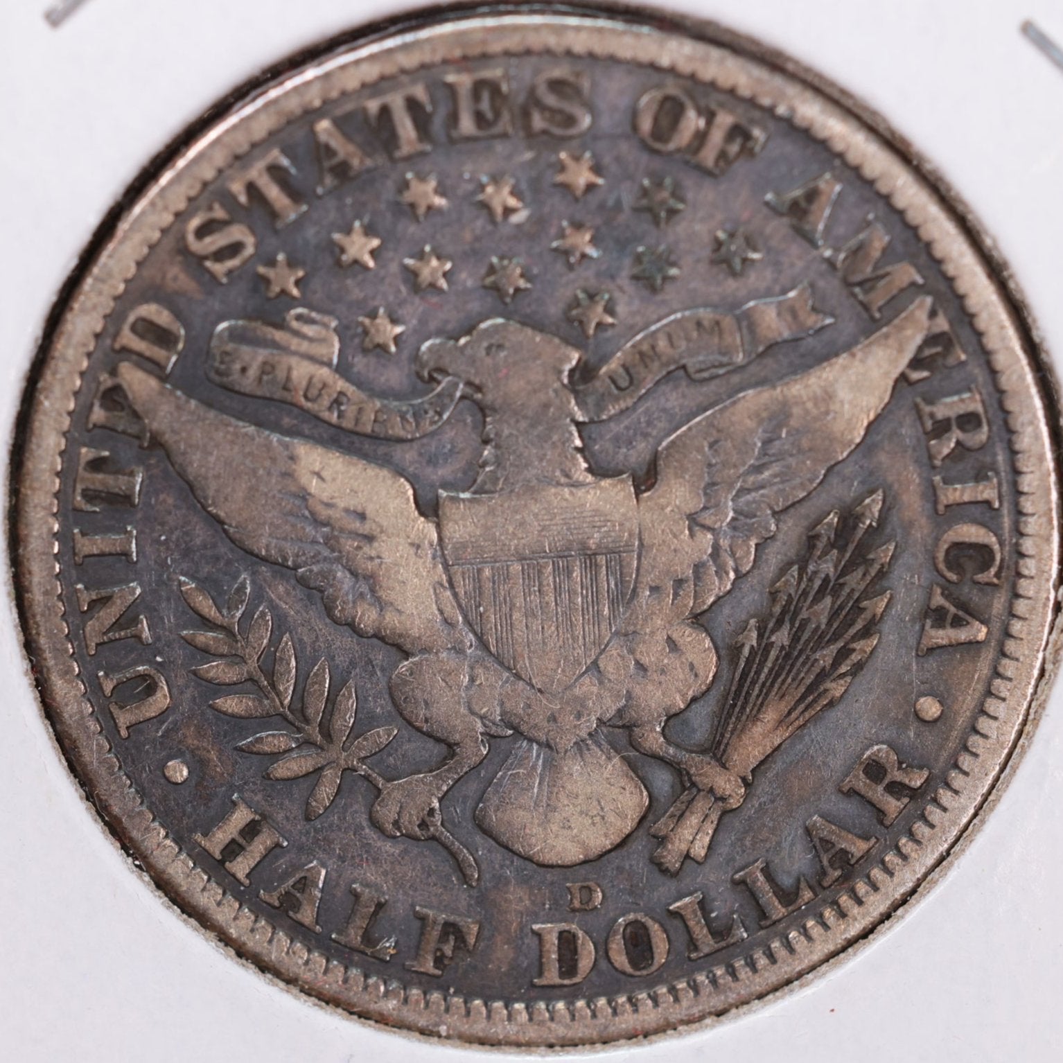 1915-D Barber Half Dollar, Fine Circulated Coin, Store #HR1029