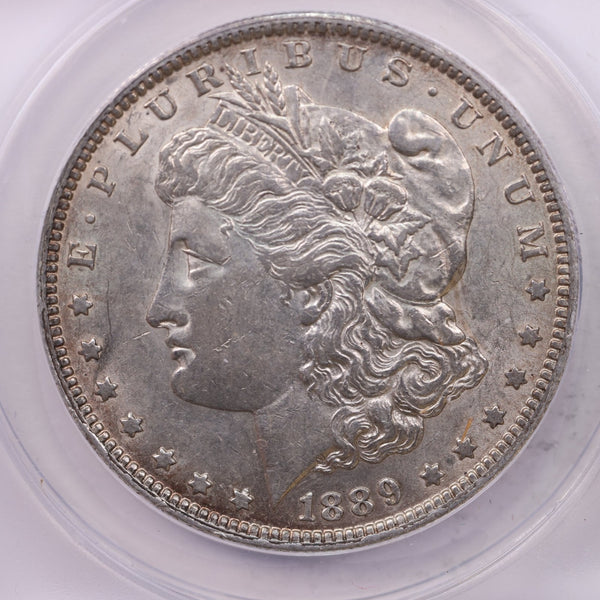 1889-O Morgan Silver Dollar., ANACS AU55., Affordable Collectible Coin Store Sale #18223
