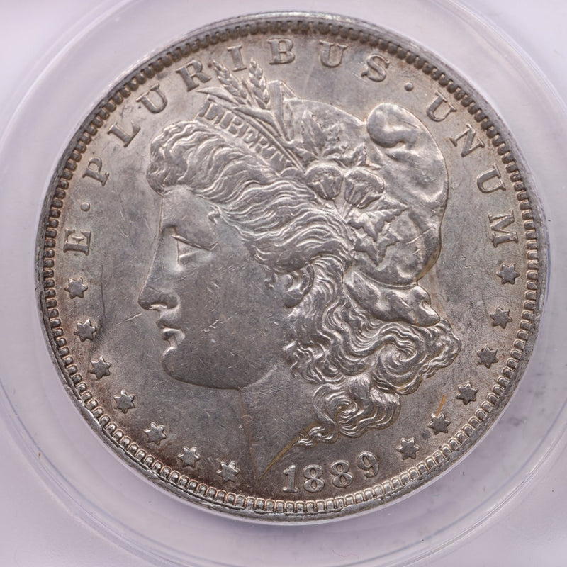 1889-O Morgan Silver Dollar., ANACS AU55., Affordable Collectible Coin Store Sale