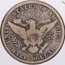 1915-D Barber Half Dollar, Very Good Circulated Coin, Store