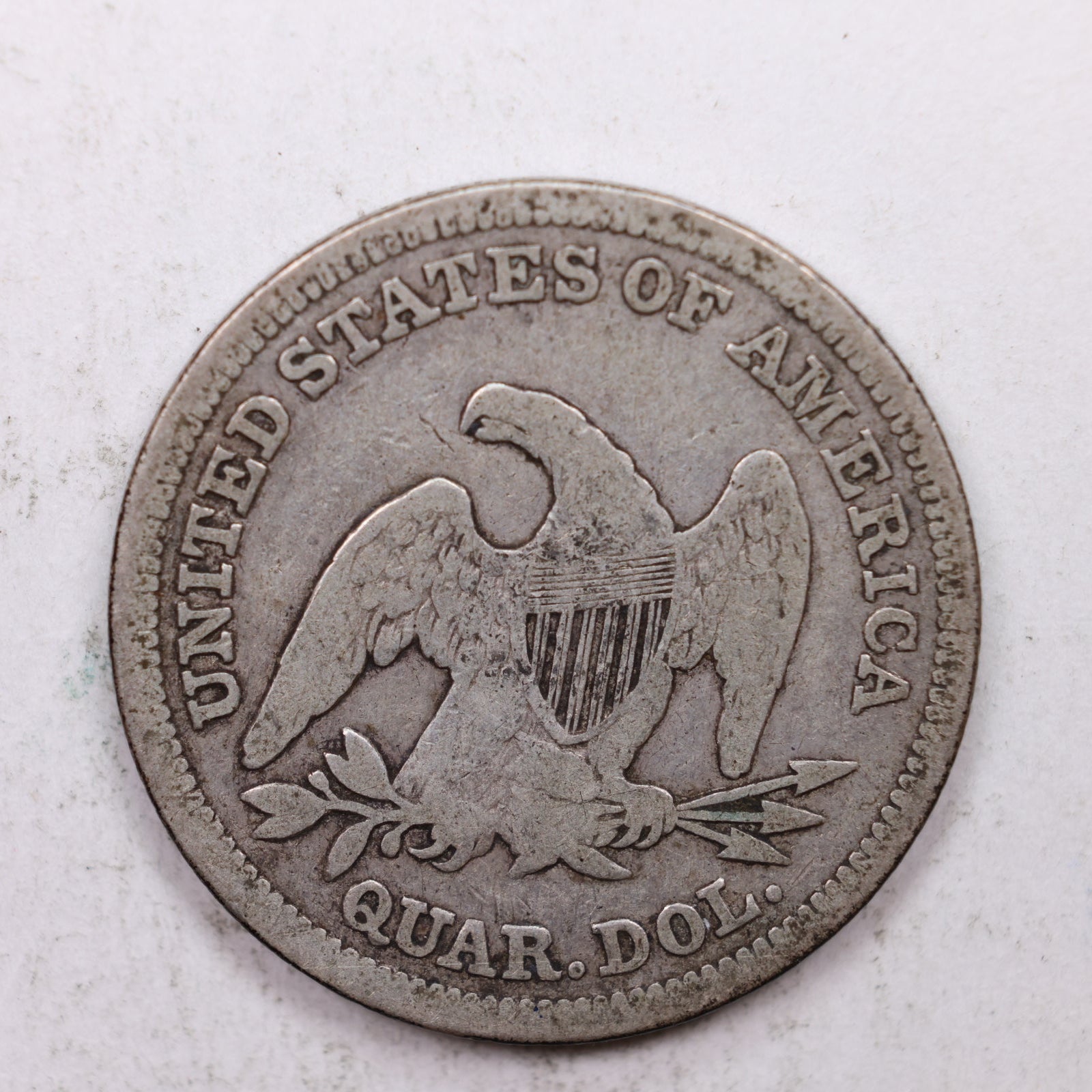 1839 Seated Liberty Quarter, 'No Drape', Fine Circulated Coin, Store Sale #QR1254.