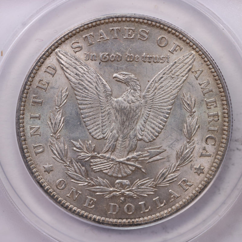 1889-S Morgan Silver Dollar., ANACS AU55., Affordable Collectible Coin Store Sale
