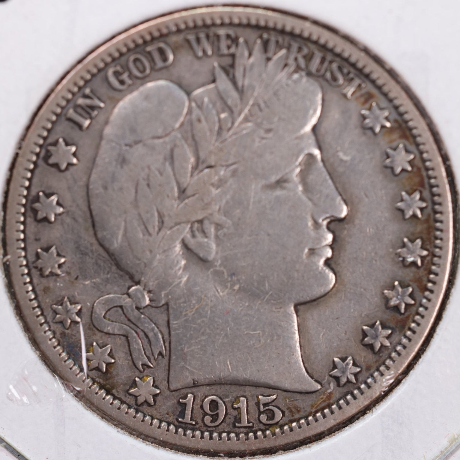 1915-S Barber Half Dollar, Fine+ Circulated Coin, Store #H915S04
