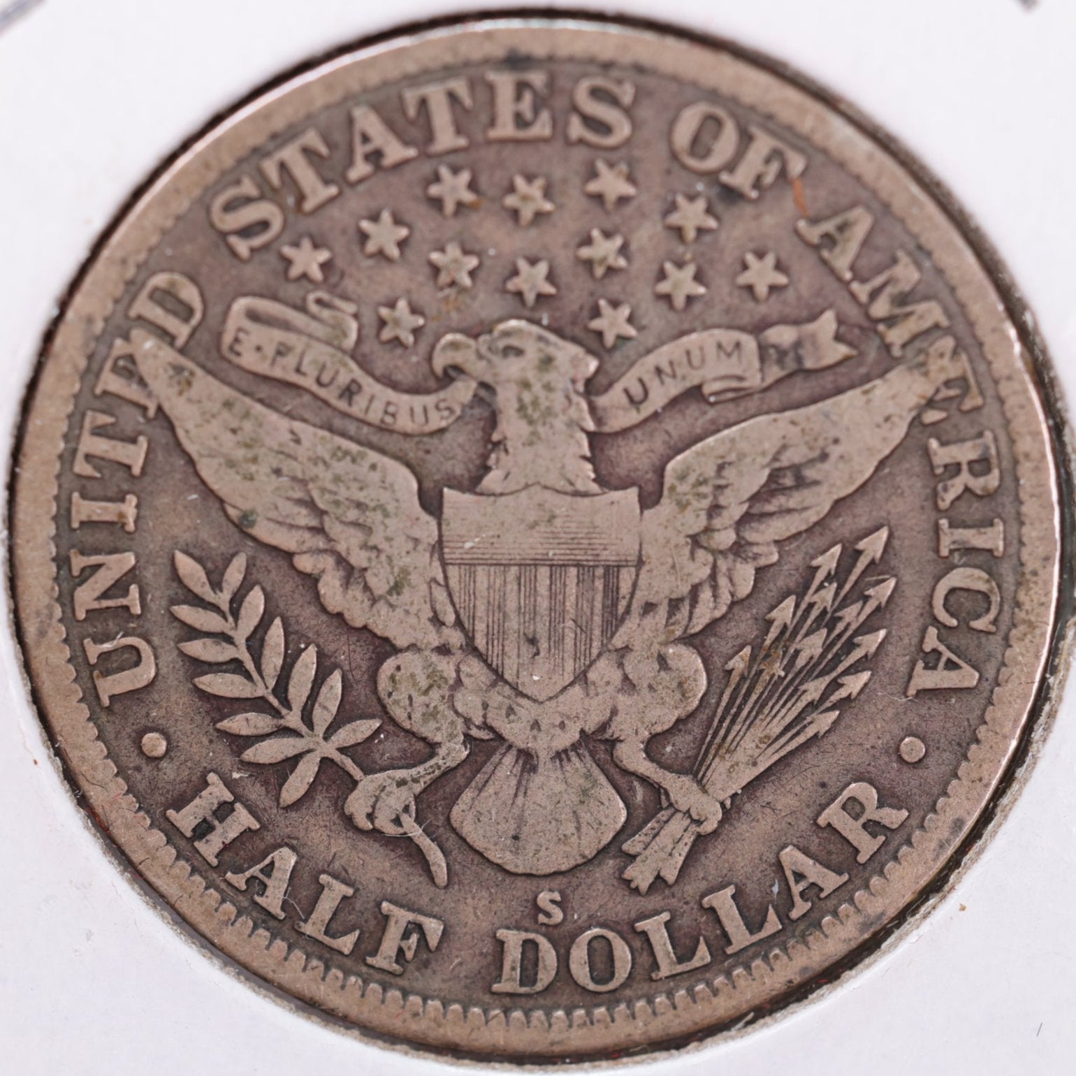 1915-S Barber Half Dollar, Fine Circulated Coin, Store #HR1038