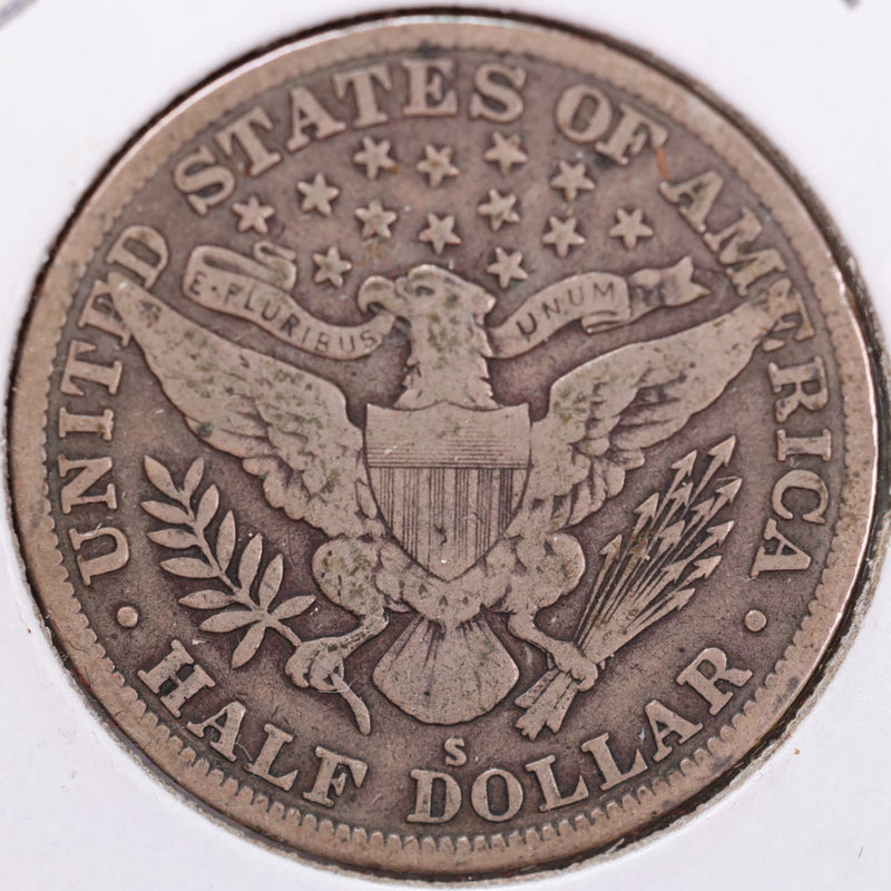 1915-S Barber Half Dollar, Fine Circulated Coin, Store