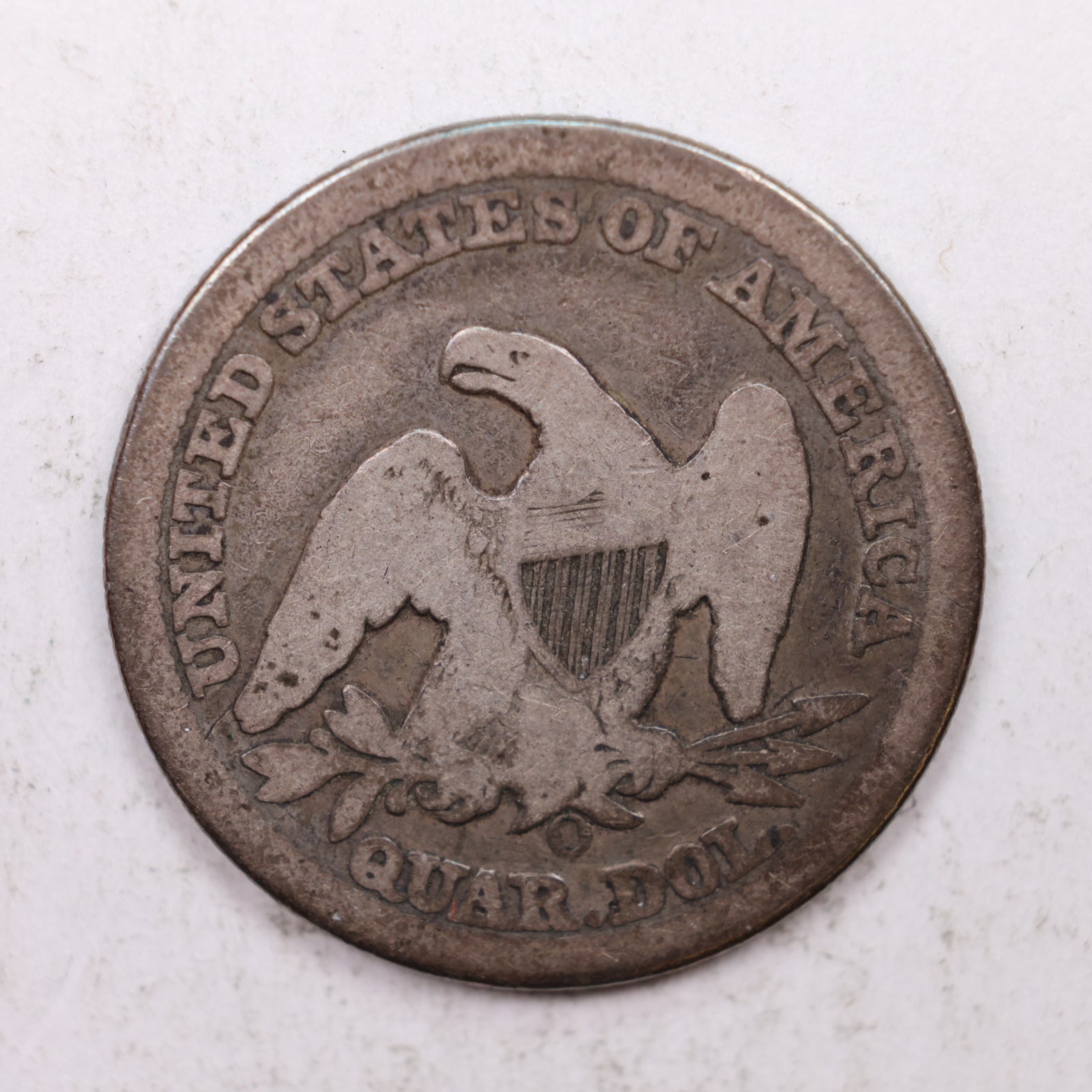 1852-O Seated Liberty Quarter, Good Circulated Collectible Coin, Store #QR1261.