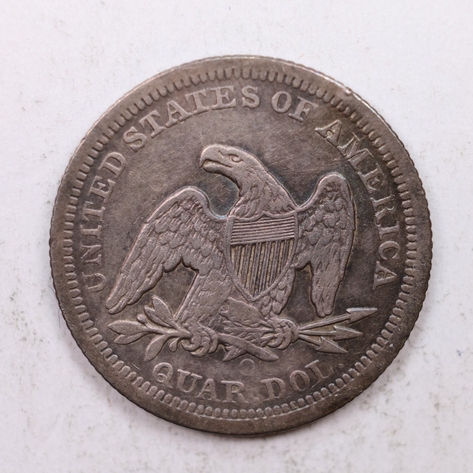 1855-O Seated Liberty Quarter, Extra Fine Circulated Collectible Coin, Store #QR1263.