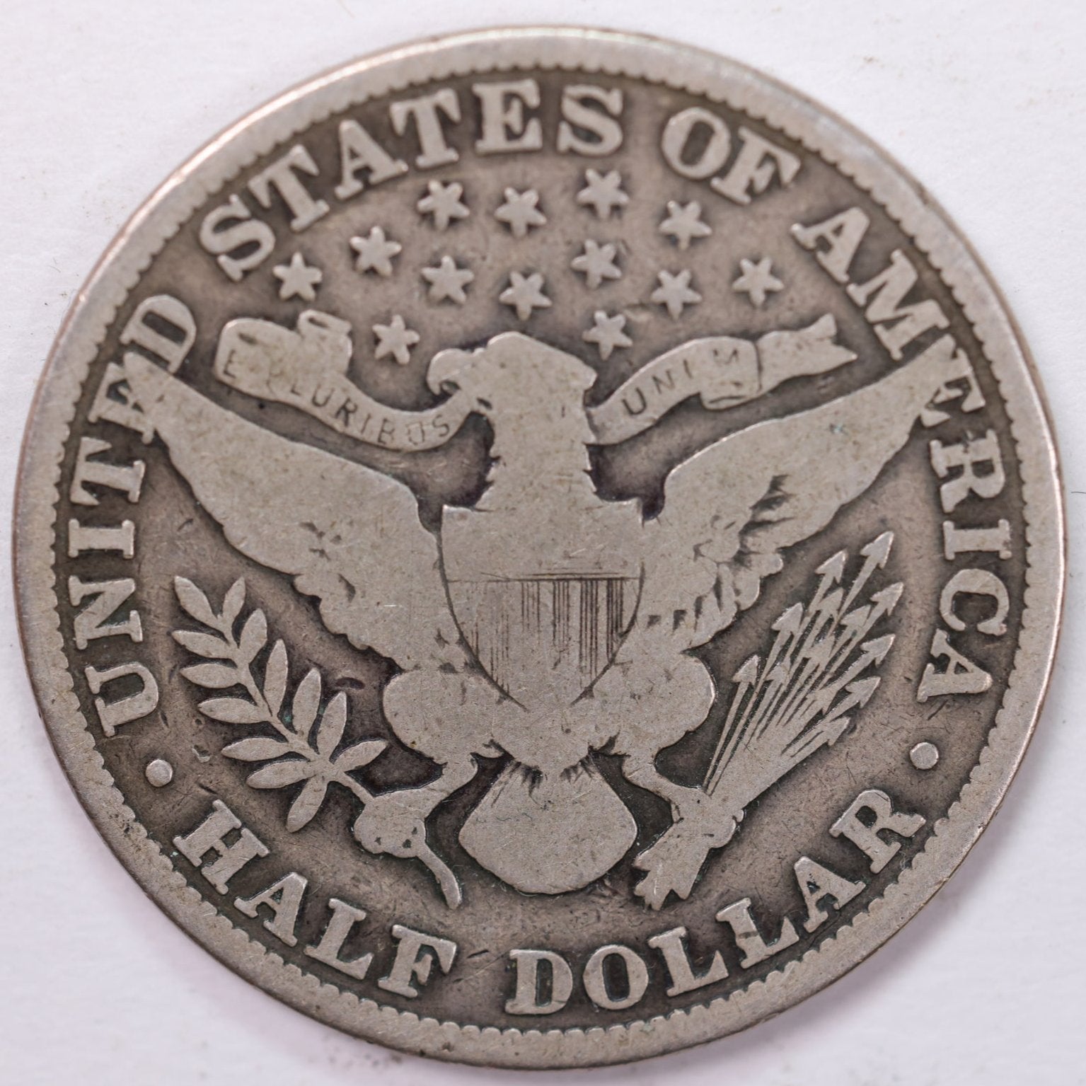 1915 Barber Half Dollar, Very Good Circulated Coin, Store #HR1028