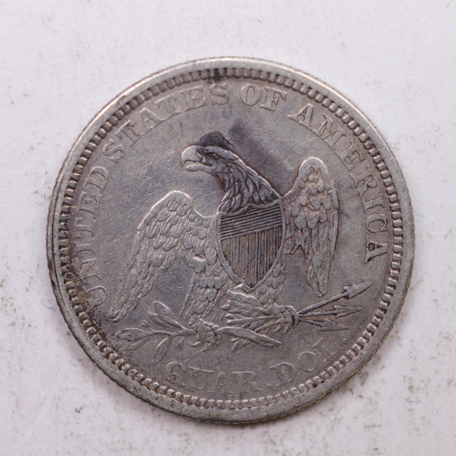 1862 Seated Liberty Quarter, Extra Fine Circulated Collectible Coin, Store #QR1270