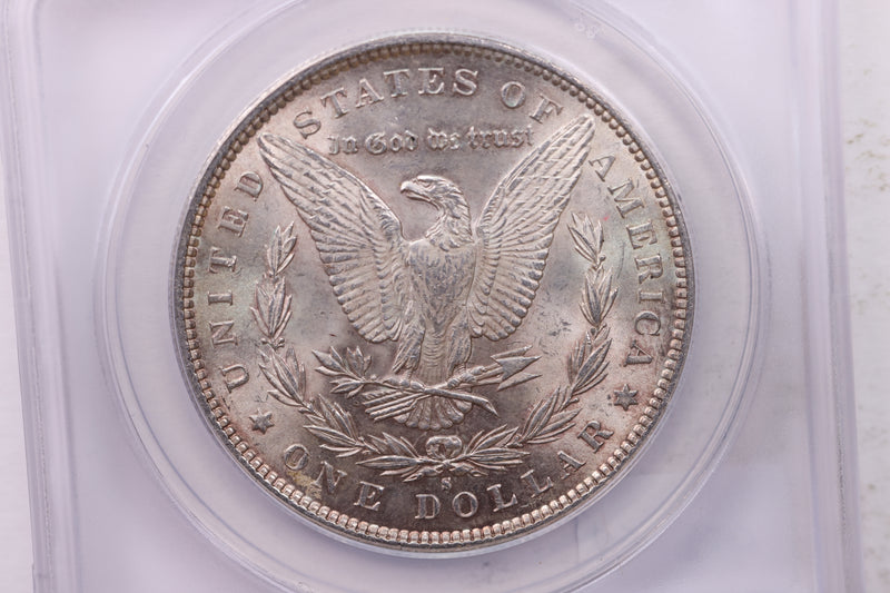 1891-S Morgan Silver Dollar., ANACS MS63., Affordable Collectible Coin Store Sale