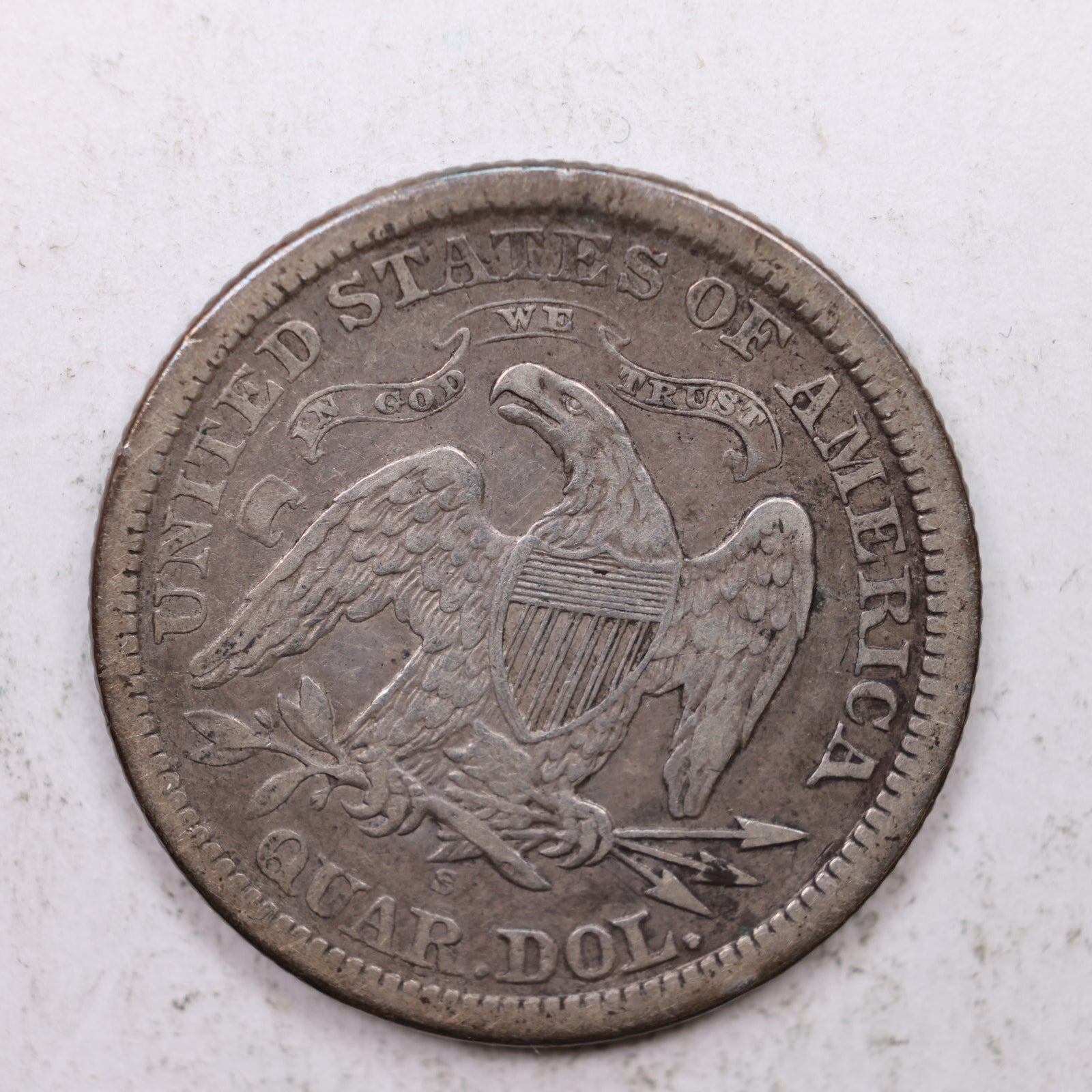 1868-S Seated Liberty Quarter, Extra Fine Circulated Collectible Coin, Store #QR1275.